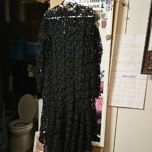 Elegant Black Lace Dress